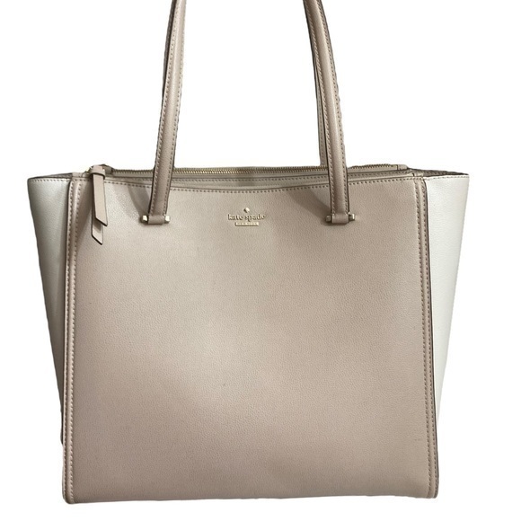 Kate Spade Kona Patterson Drive Tote beige leather bag - Picture 1 of 15